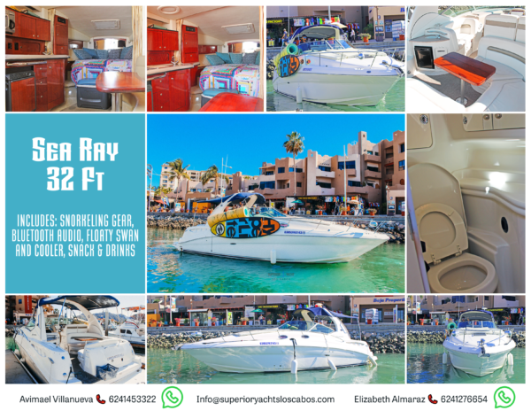 Sea Ray 32 Ft - Superior Rental Charters Cabo San Lucas